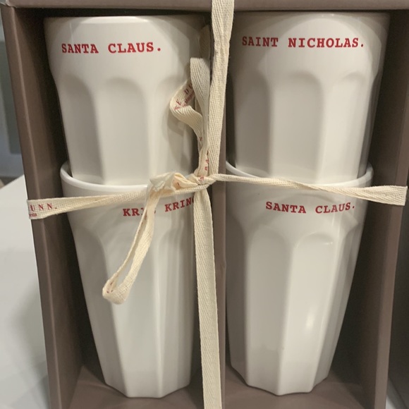 NWT Rae Dunn 3 sets of 4 melamine cups (12 total) 20oz dishwasher safe. - Picture 3 of 5